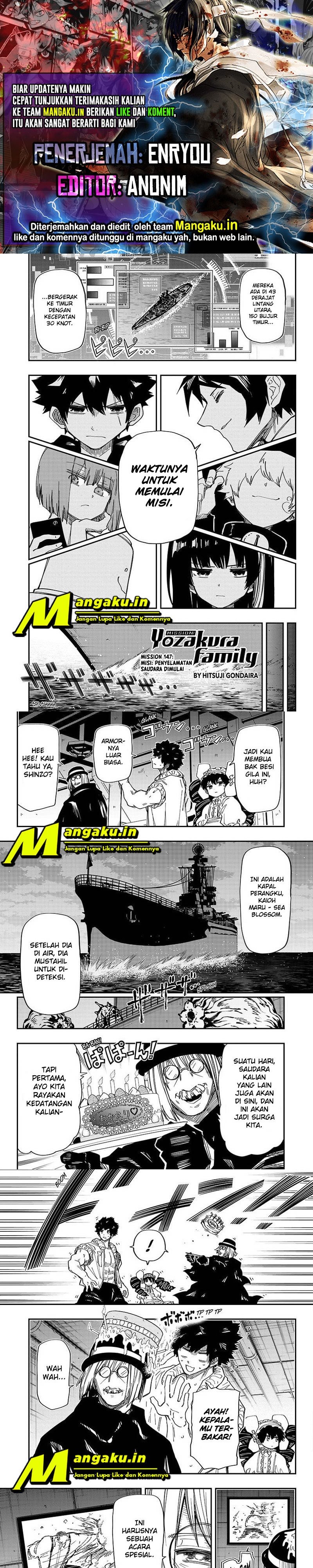 Mission: Yozakura Family Chapter 147