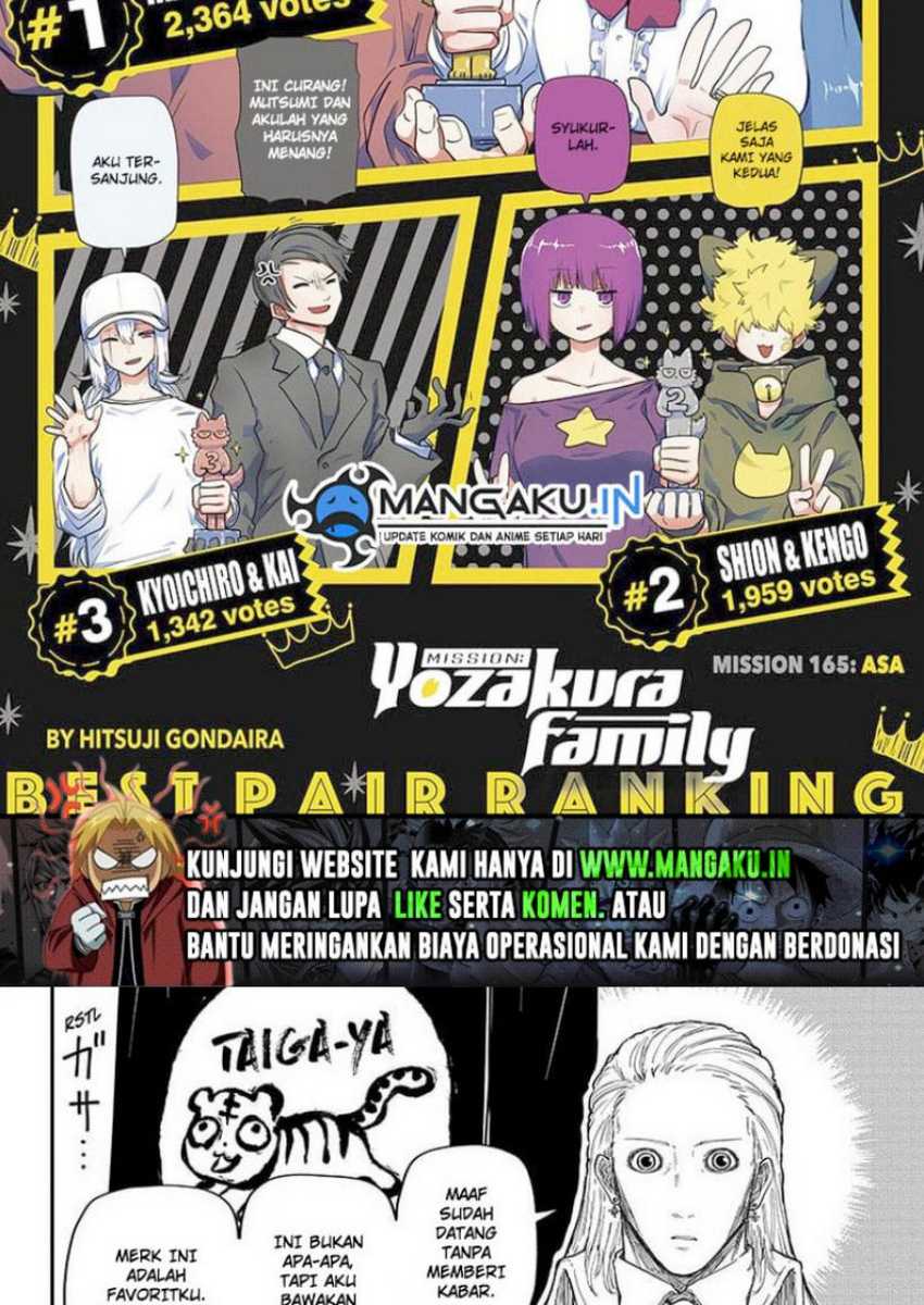 Mission: Yozakura Family Chapter 165