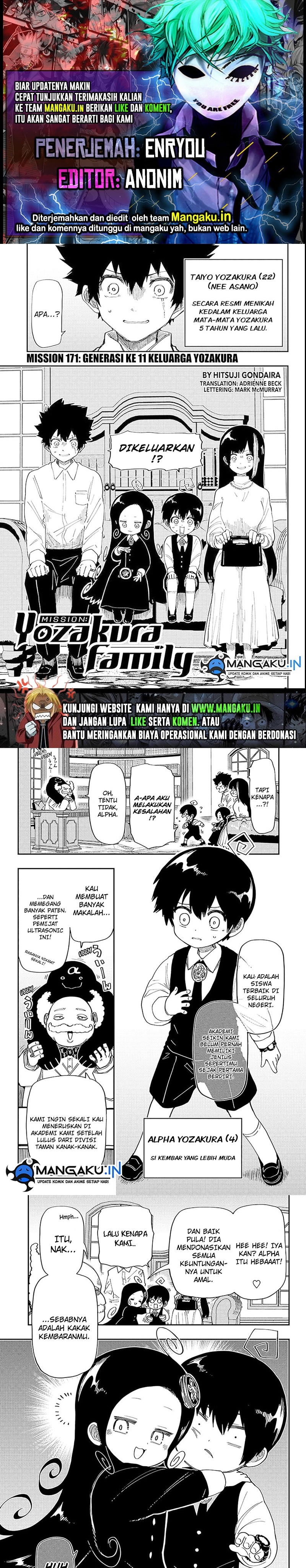 Mission: Yozakura Family Chapter 171
