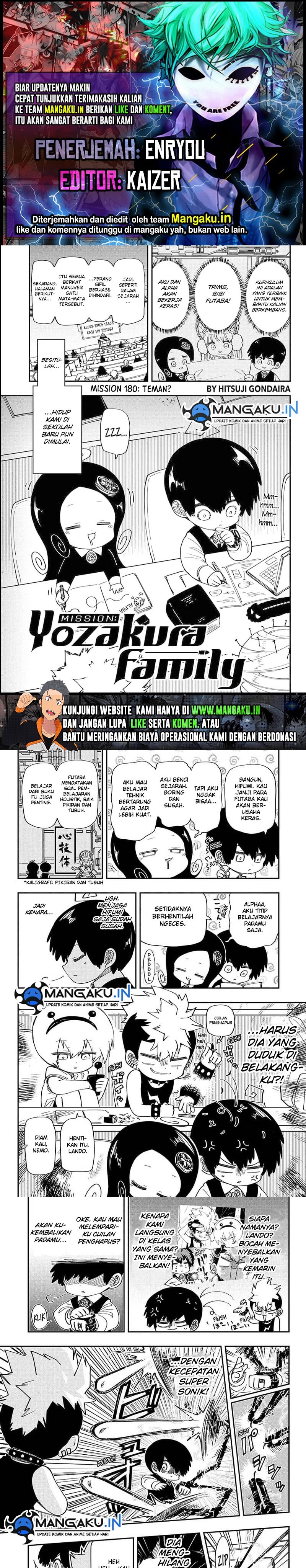 Mission: Yozakura Family Chapter 180