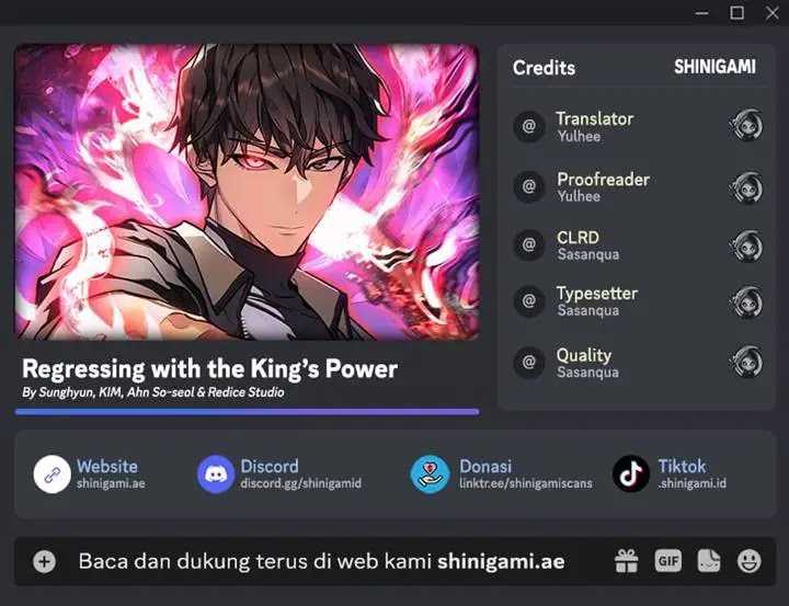 Regressing With The King’s Power Chapter 92