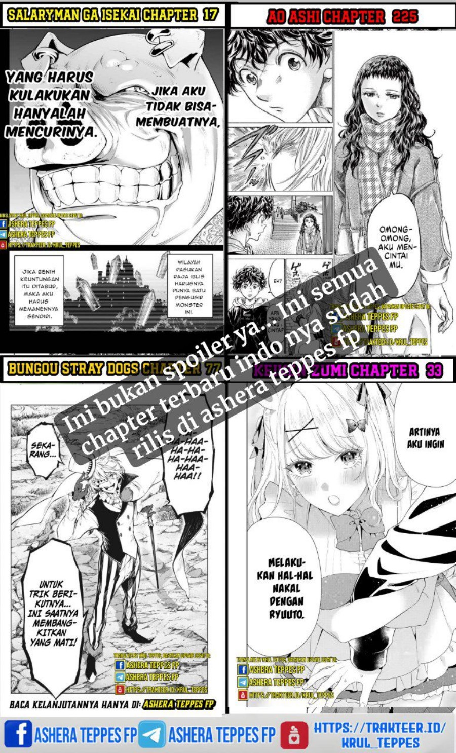 Mokushiroku no Yonkishi Chapter 167