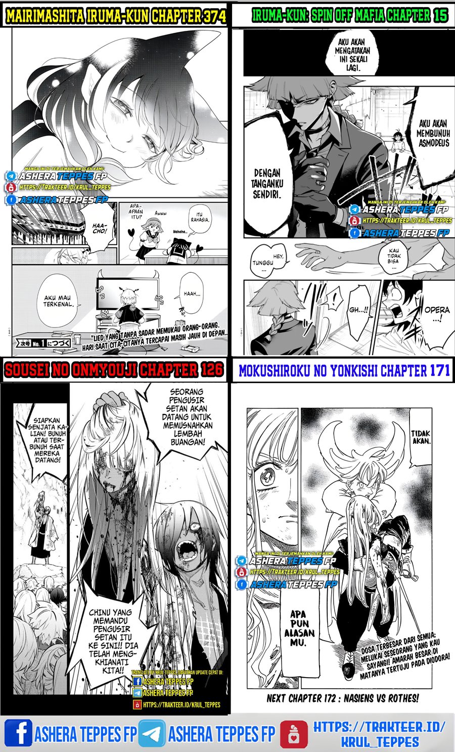 Mokushiroku no Yonkishi Chapter 168