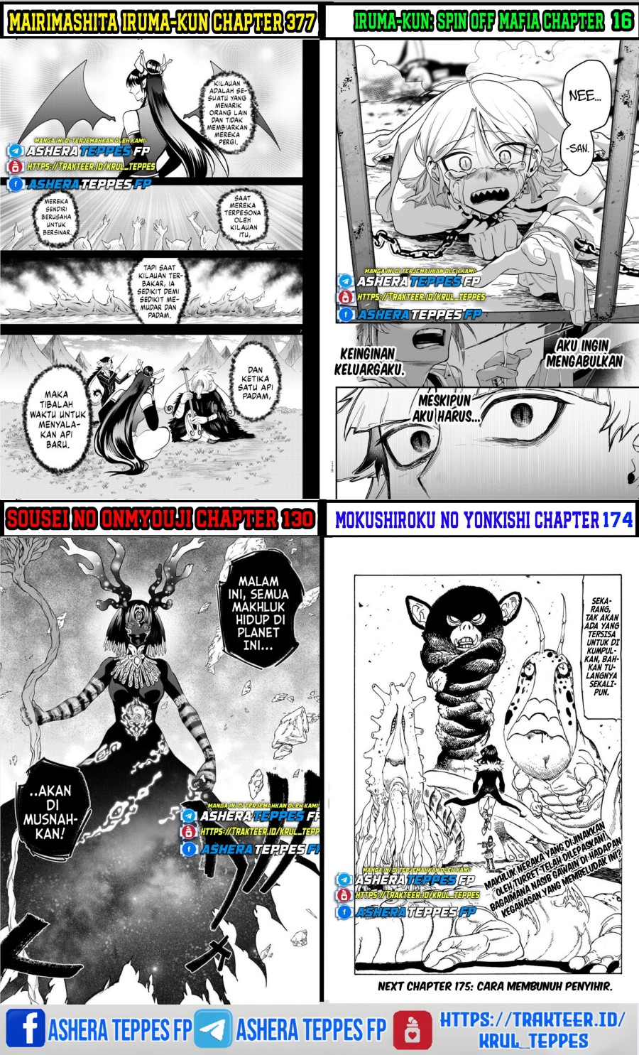 Mokushiroku no Yonkishi Chapter 170