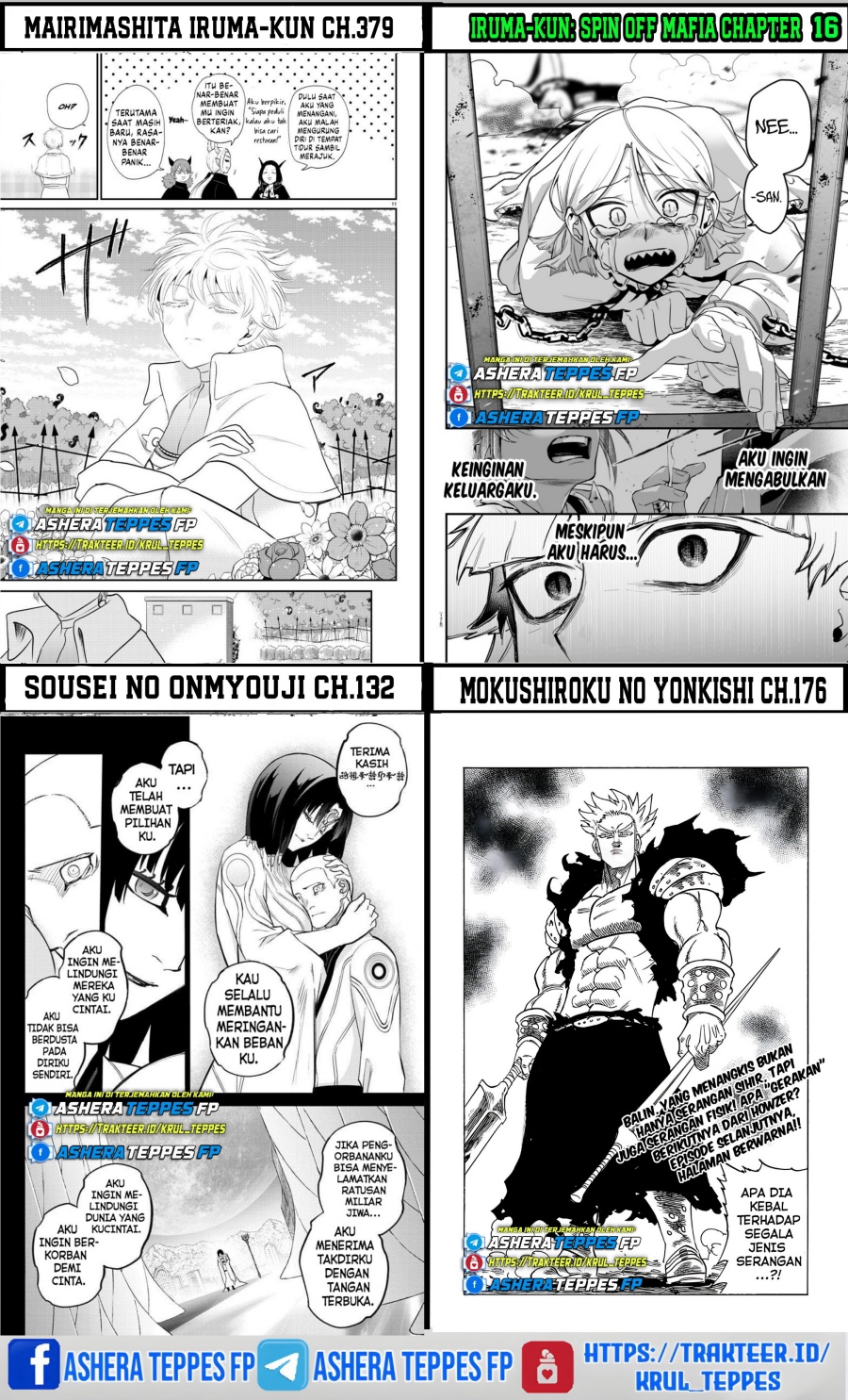 Mokushiroku no Yonkishi Chapter 172