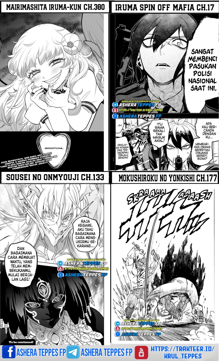 Mokushiroku no Yonkishi Chapter 173
