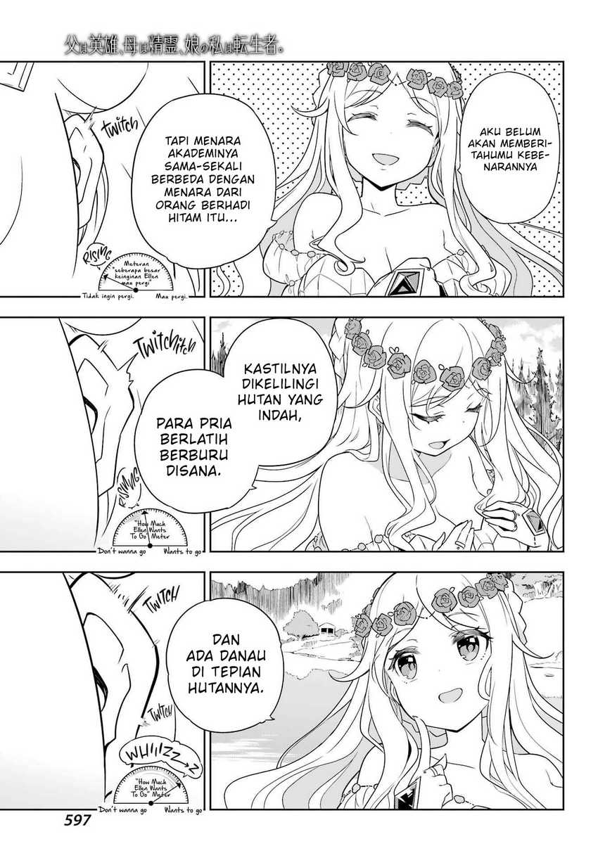 Chichi wa Eiyuu, Haha wa Seirei, Musume no Watashi wa Tenseisha (Dad Is a Hero, Mom Is a Spirit, I’m a Reincarnator) Chapter 40