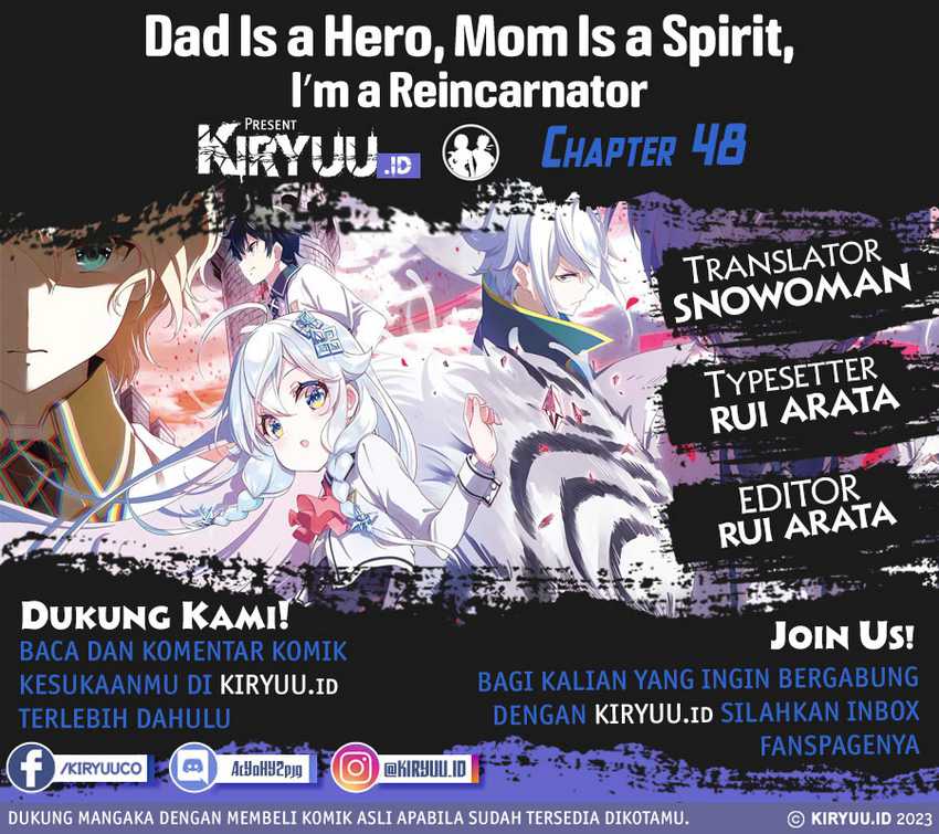 Chichi wa Eiyuu, Haha wa Seirei, Musume no Watashi wa Tenseisha (Dad Is a Hero, Mom Is a Spirit, I’m a Reincarnator) Chapter 48