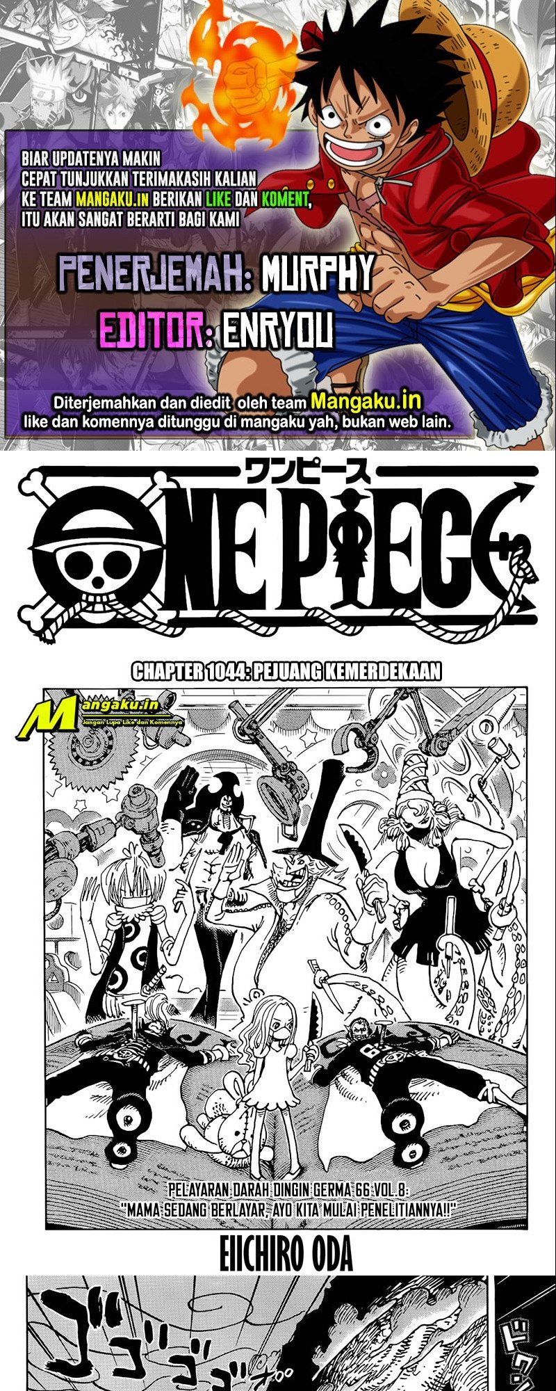 One Piece Chapter 1044