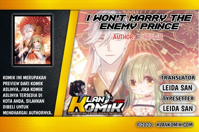 I Won’t Marry The Enemy Prince Chapter 05