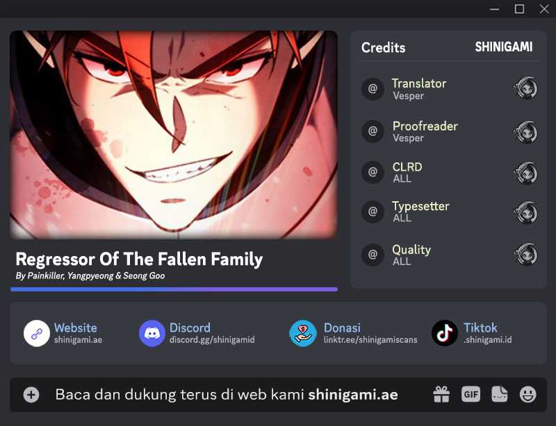 Regressor Of The Fallen Family Chapter 38