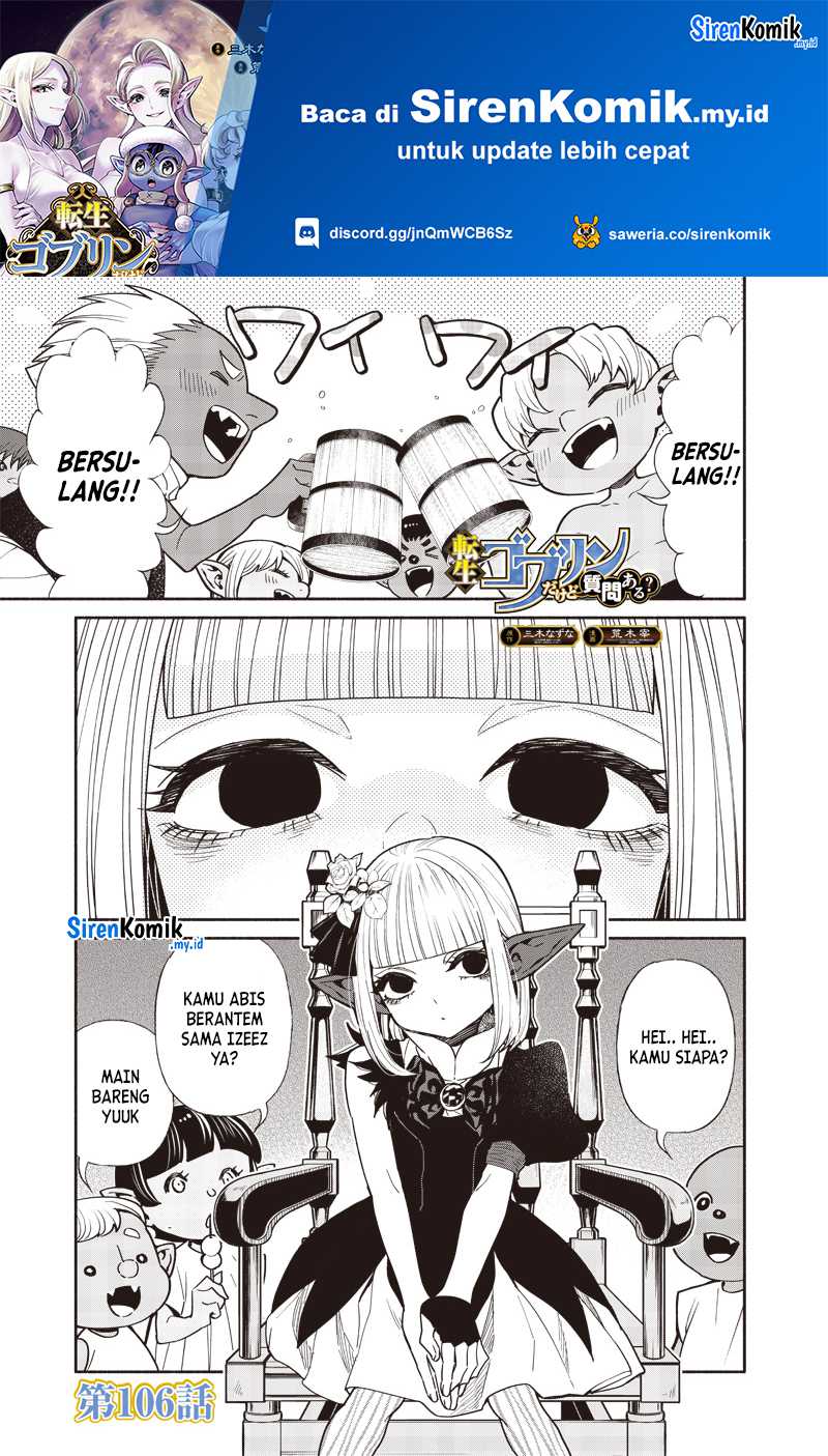 Tensei Goblin da kedo Shitsumon aru? Chapter 106