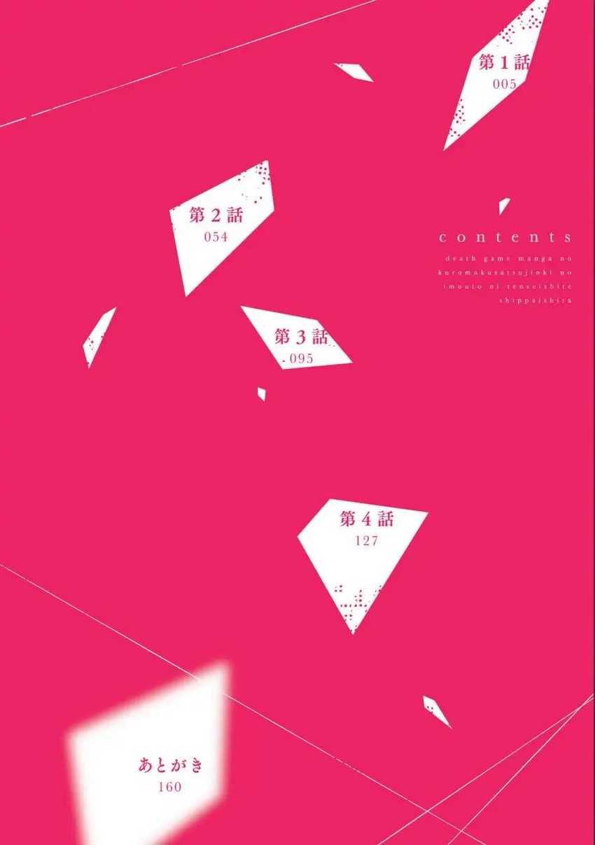 Death Game Manga no Kuromaku Satsujinki no Imouto ni Tensei shite Shippai shita Chapter 01