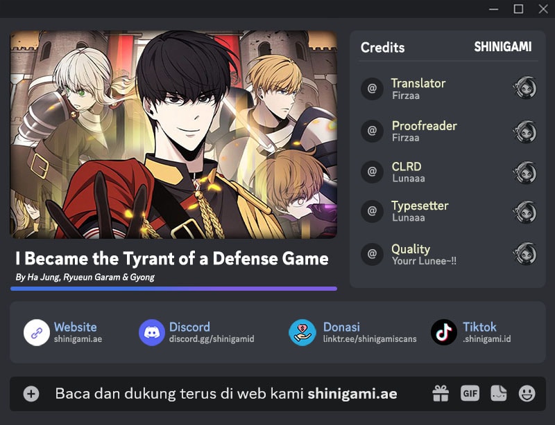 I Became the Tyrant of a Defense Game Chapter 135