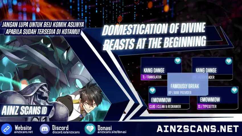 Domestication of Divine Beasts at the Beginning Chapter 01