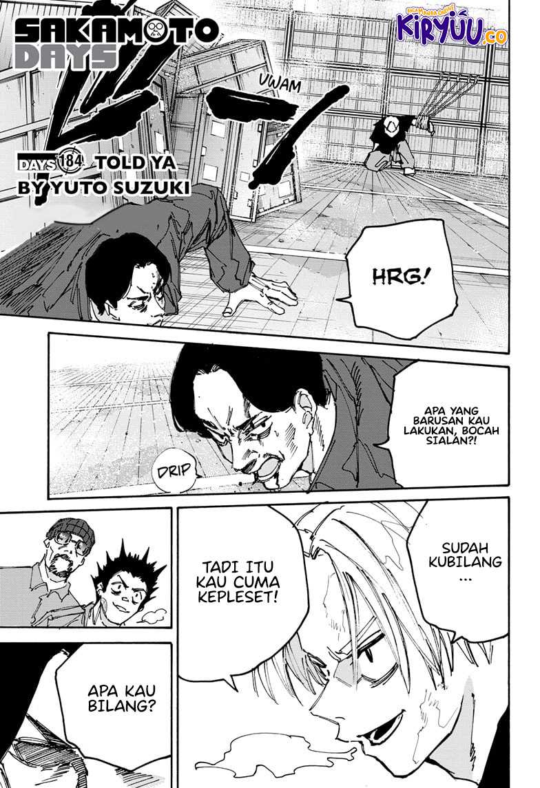 Sakamoto Days Chapter 184