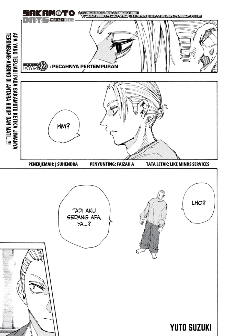Sakamoto Days Chapter 222