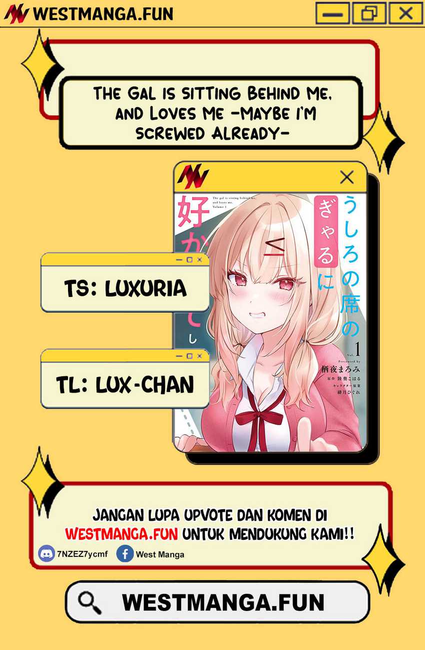 Ushiro no Seki no Gyaru ni Sukarete Shimatta. -Mou Ore wa Damekamoshirenai- (The Gal Sitting Behind Me Likes Me -Maybe I’m Screwed Already-) Chapter 14