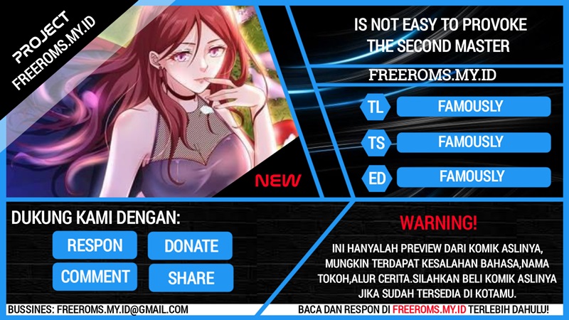 Is Not Easy To Provoke The Second Master Chapter 25 page 0