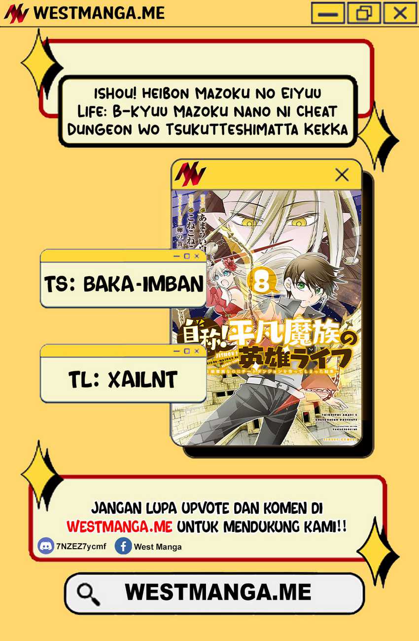Jishou! Heibon Mazoku no Eiyuu Life: B-kyuu Mazoku nano ni Cheat Dungeon wo Tsukutteshimatta Kekka Chapter 54