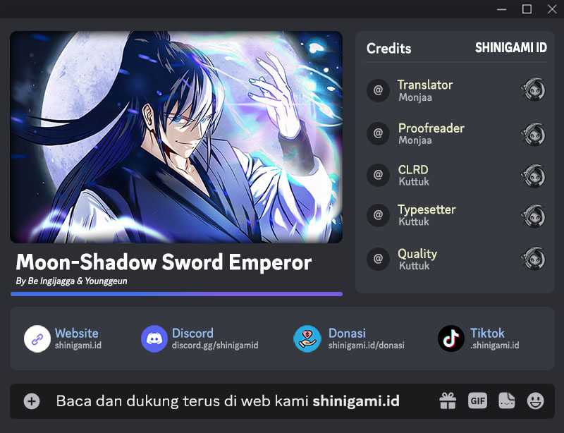 Moon-Shadow Sword Emperor Chapter 41 bahasa indonesia