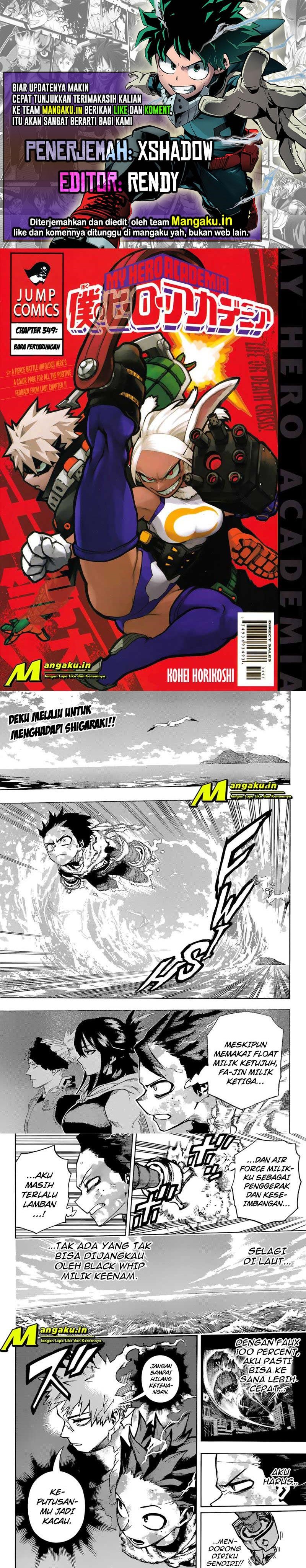 Boku no Hero Academia Chapter 349