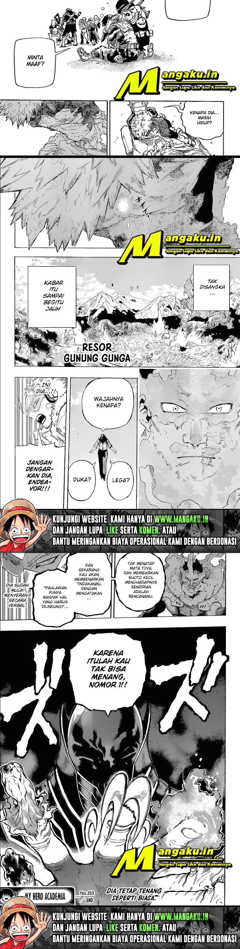 Boku no Hero Academia Chapter 353