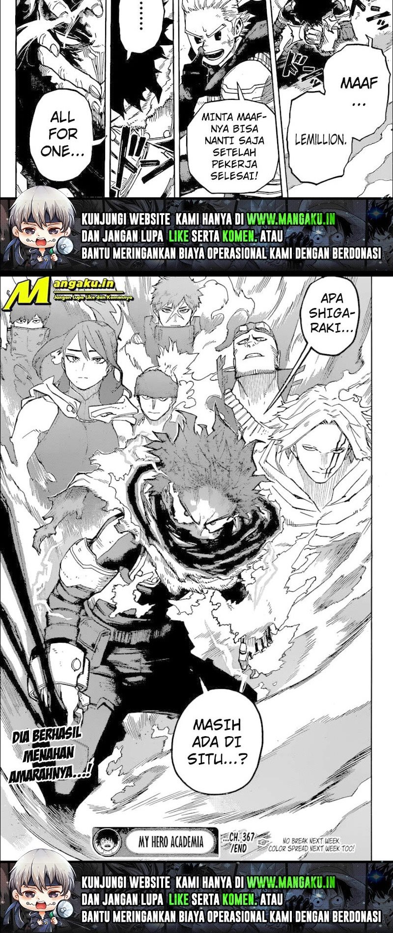 Boku no Hero Academia Chapter 367