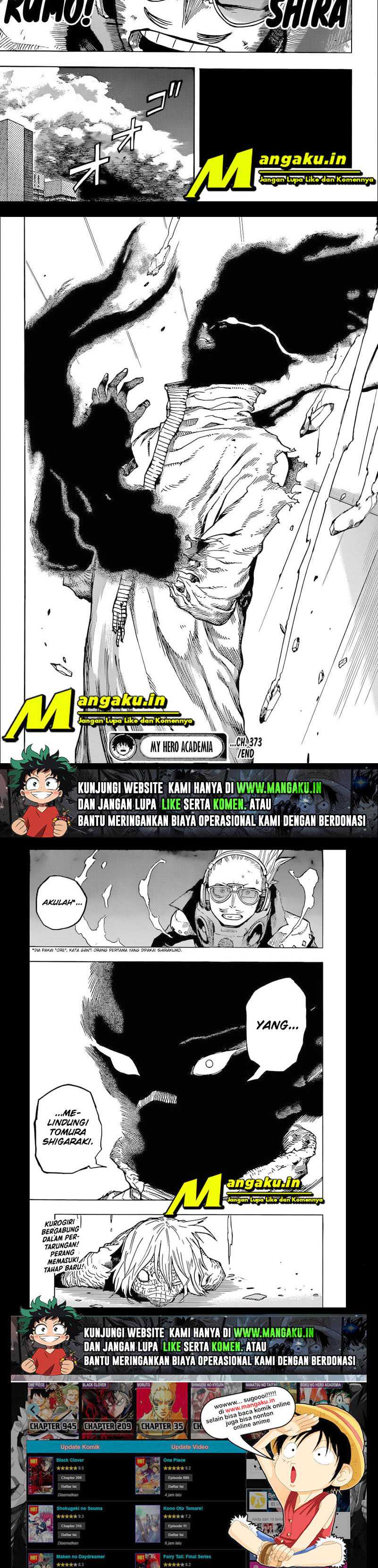 Boku no Hero Academia Chapter 373