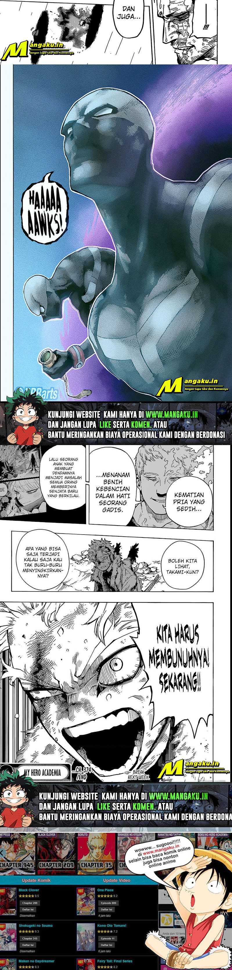 Boku no Hero Academia Chapter 374