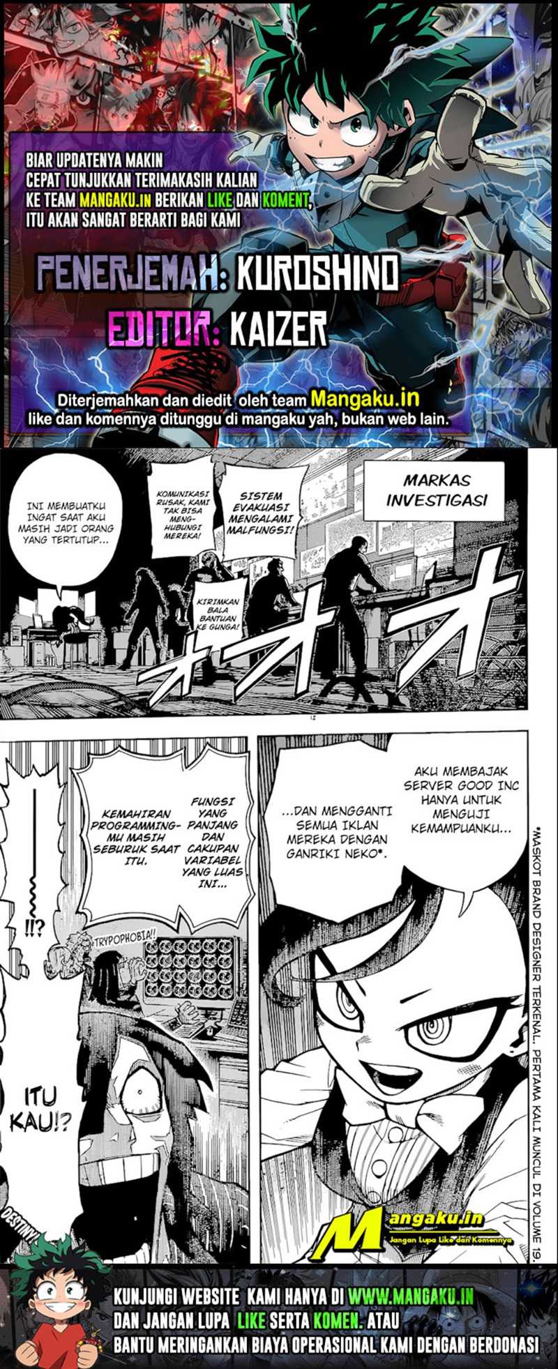 Boku no Hero Academia Chapter 378