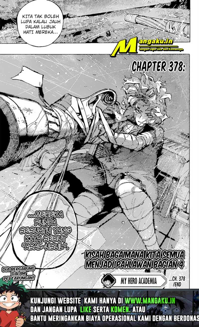 Boku no Hero Academia Chapter 378