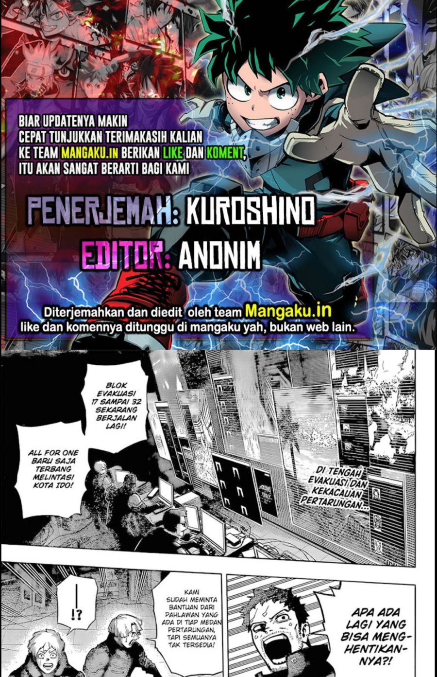 Boku no Hero Academia Chapter 386