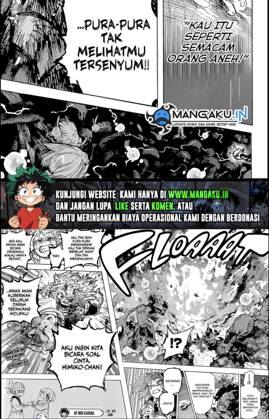 Boku no Hero Academia Chapter 393