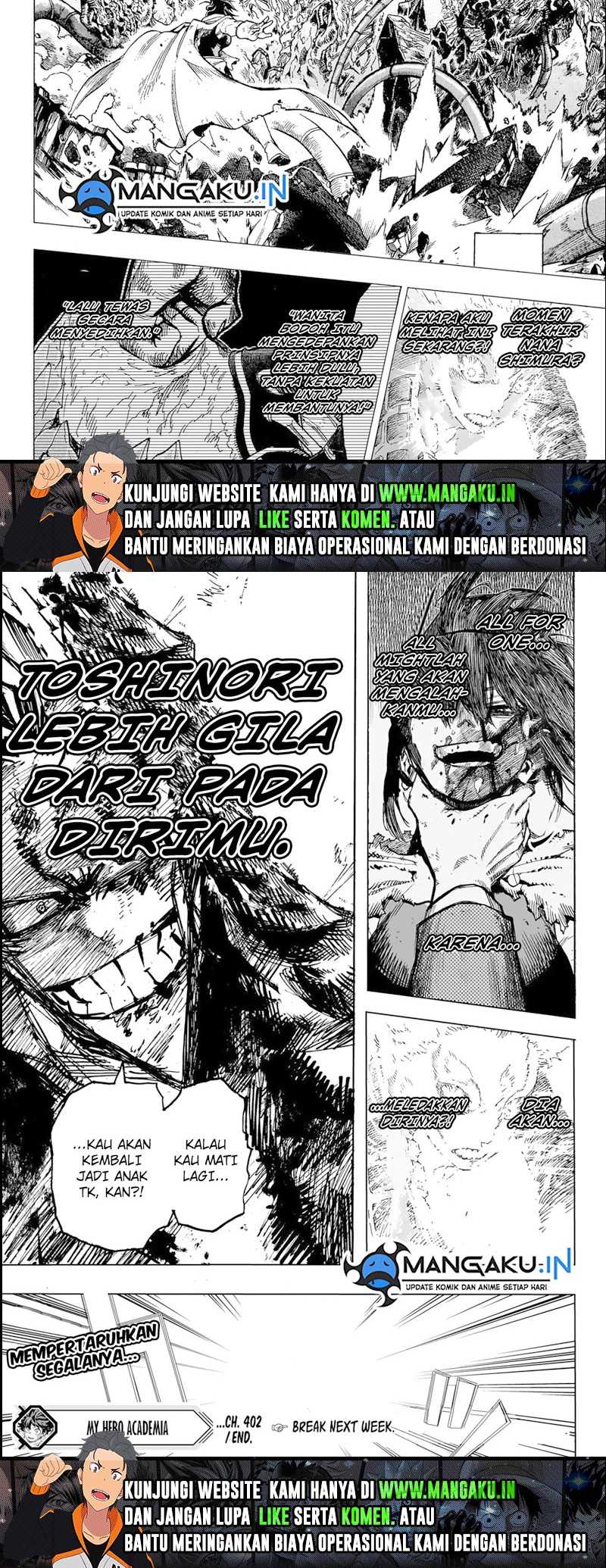 Boku no Hero Academia Chapter 402