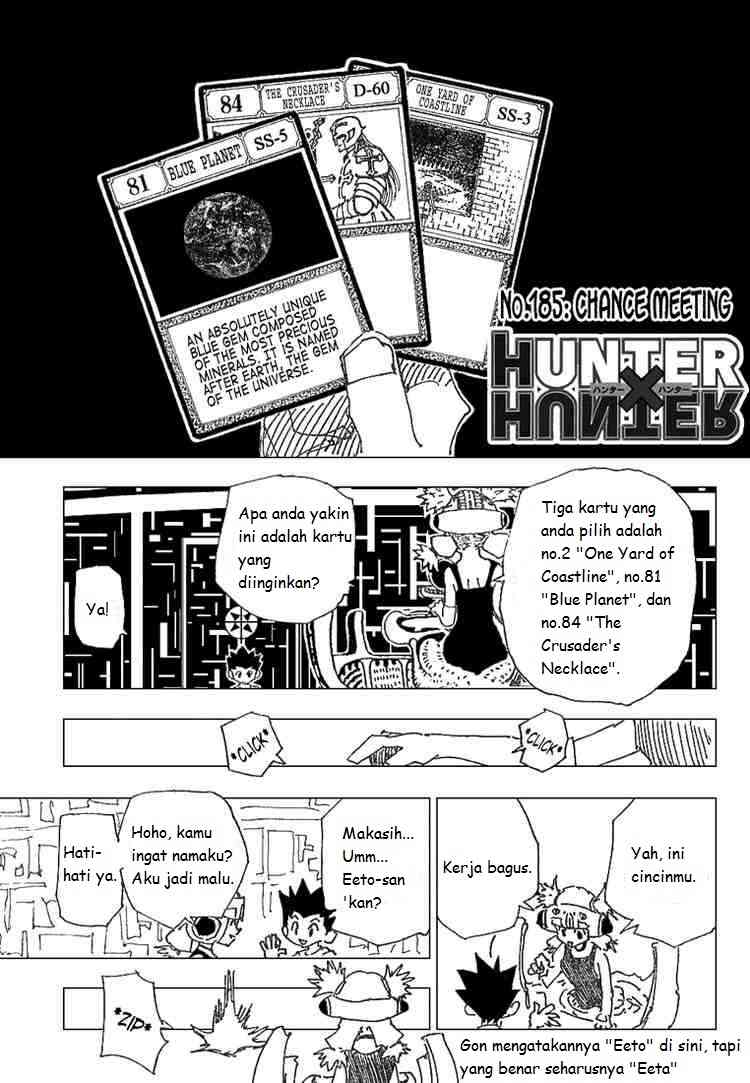 Hunter x Hunter Chapter 185