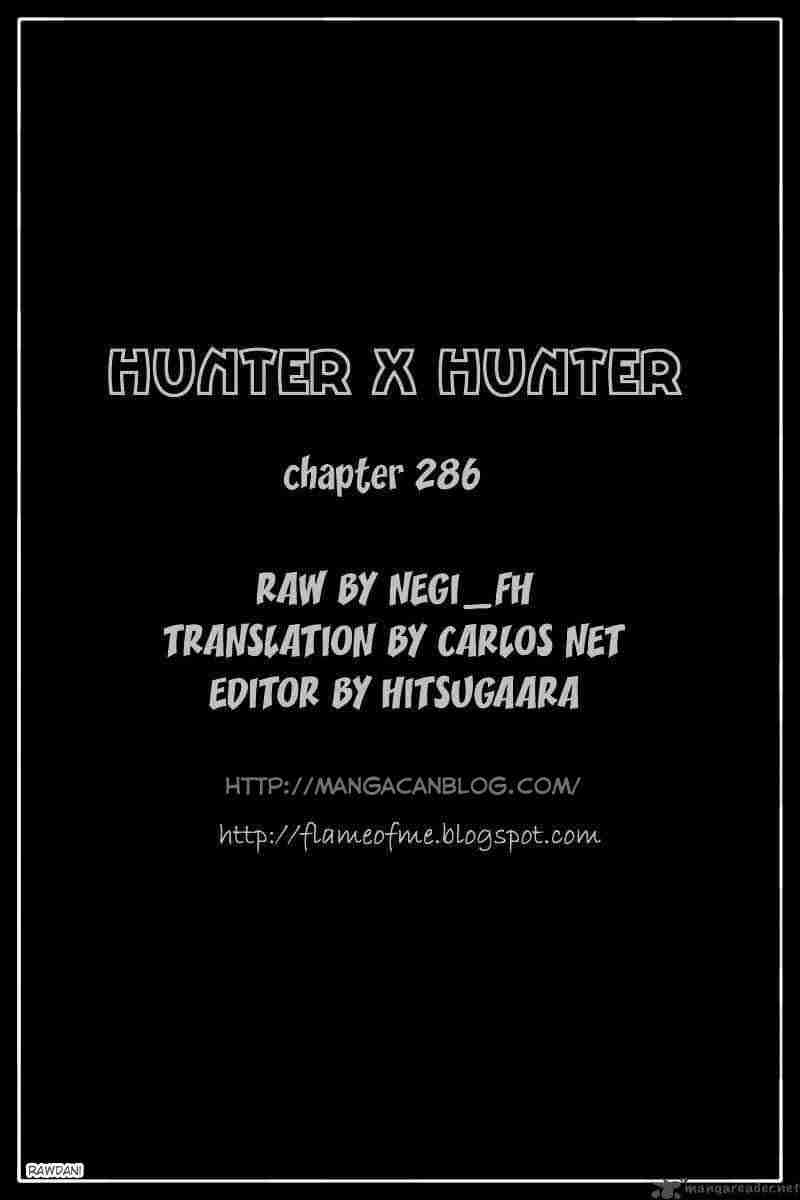 Hunter x Hunter Chapter 286