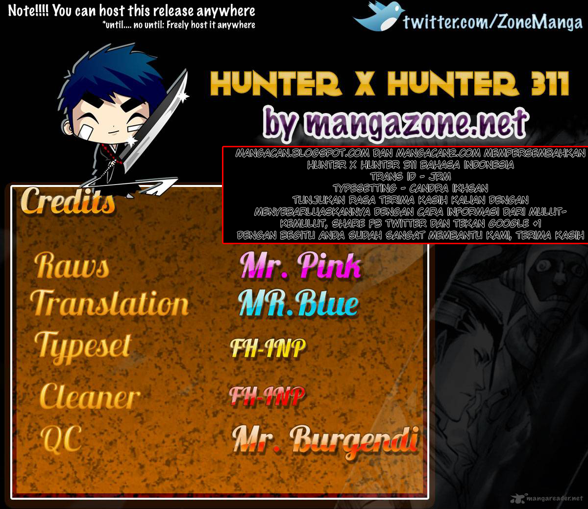 Hunter x Hunter Chapter 311