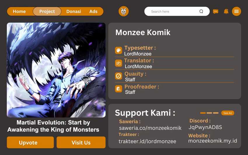 Ultimate Martial Evolution: Begin by Awakening the King of Monsters Chapter 14 page 0