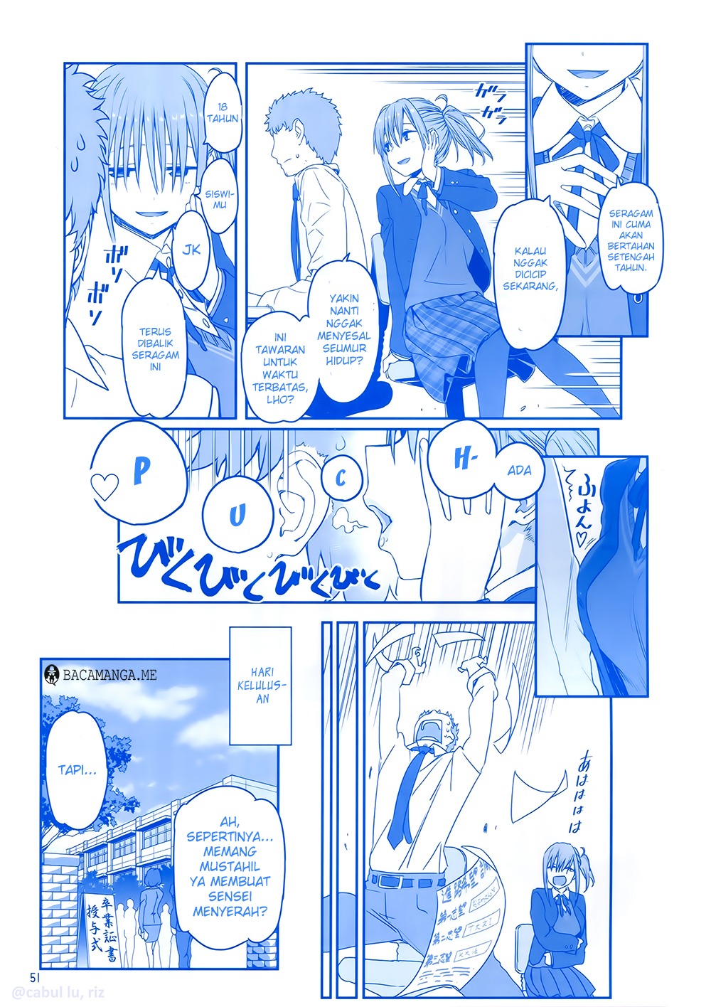 Getsuyoubi no Tawawa (Serialization) chapter 4 halaman 50