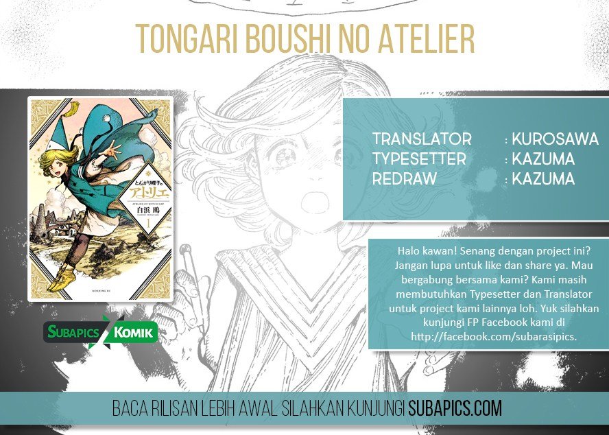 Tongari Boushi no Atelier Chapter 01
