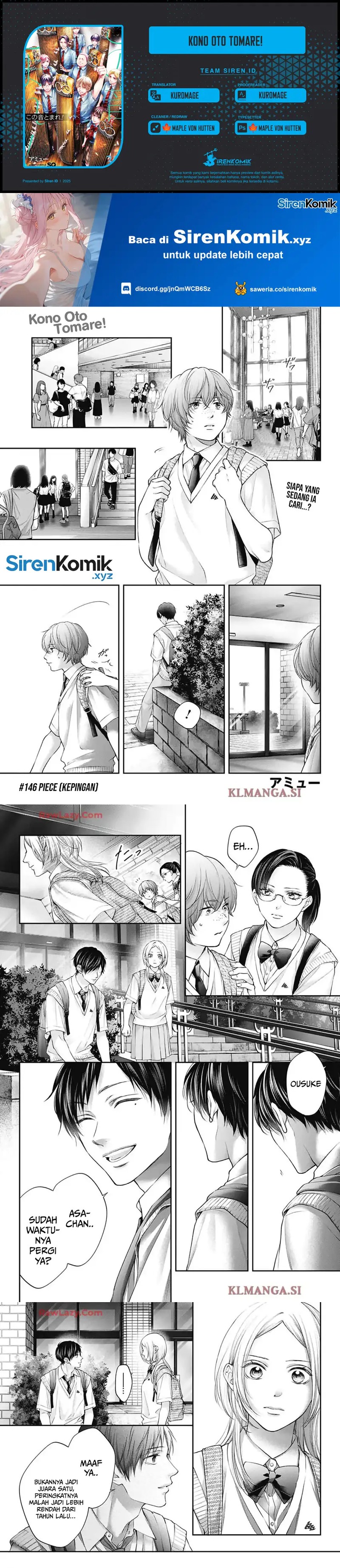 Kono Oto Tomare! Chapter 146