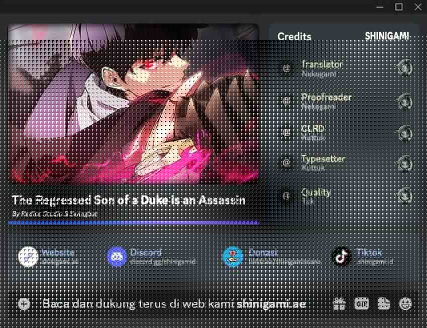 The Regressed Son Of A Duke Is An Assassin Chapter 72