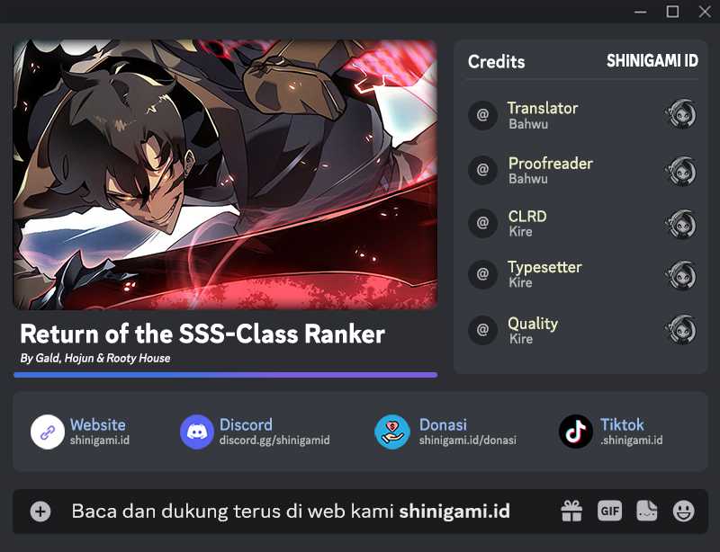 Return of the SSS-Class Ranker Chapter 70