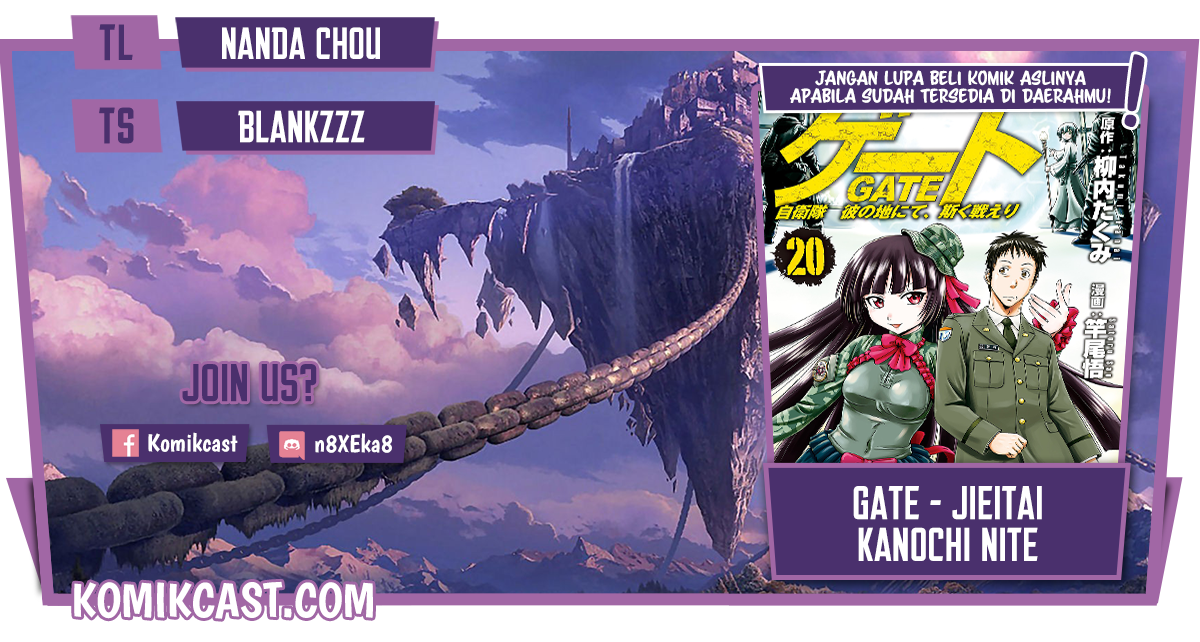 Gate &#8211; Jietai Kare no Chi nite, Kaku Tatakeri Chapter 107