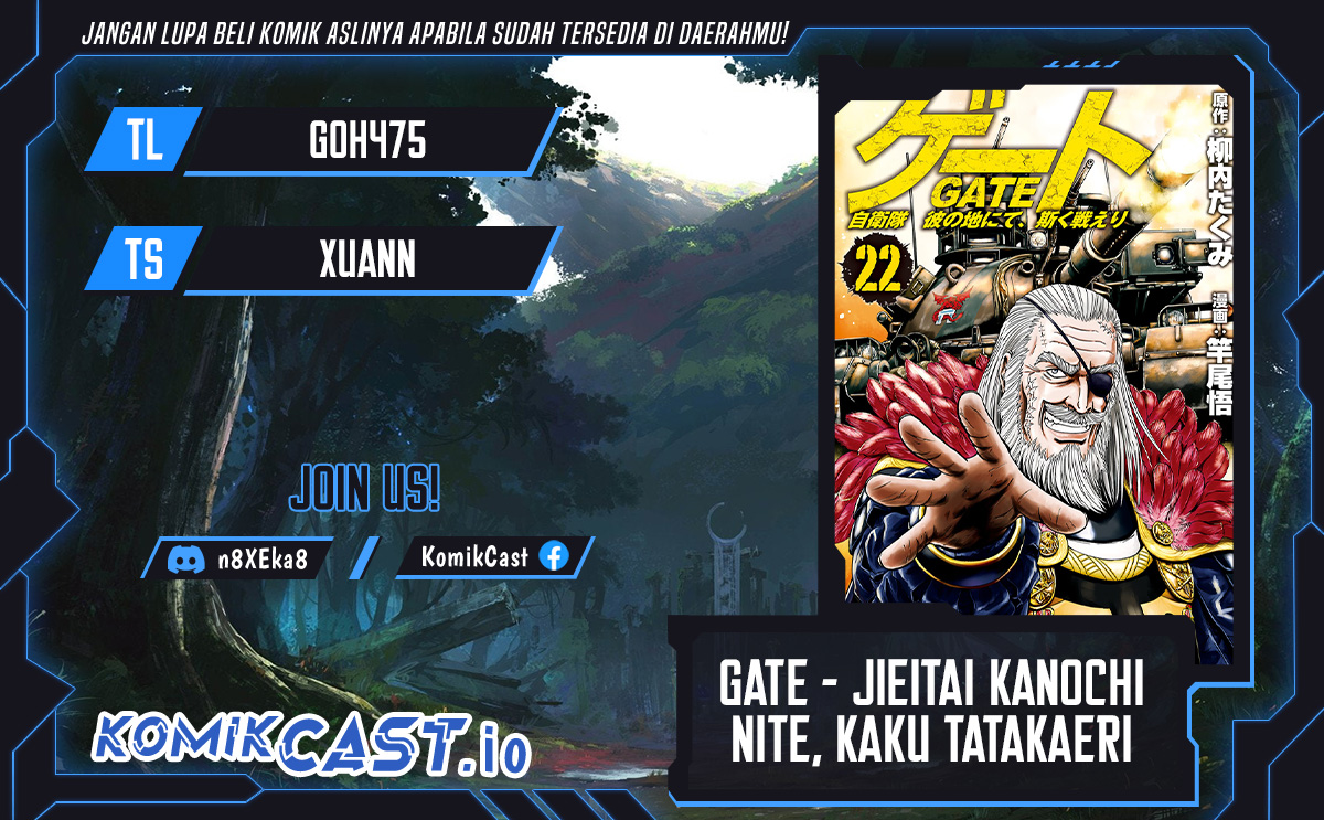 Gate &#8211; Jietai Kare no Chi nite, Kaku Tatakeri Chapter 124