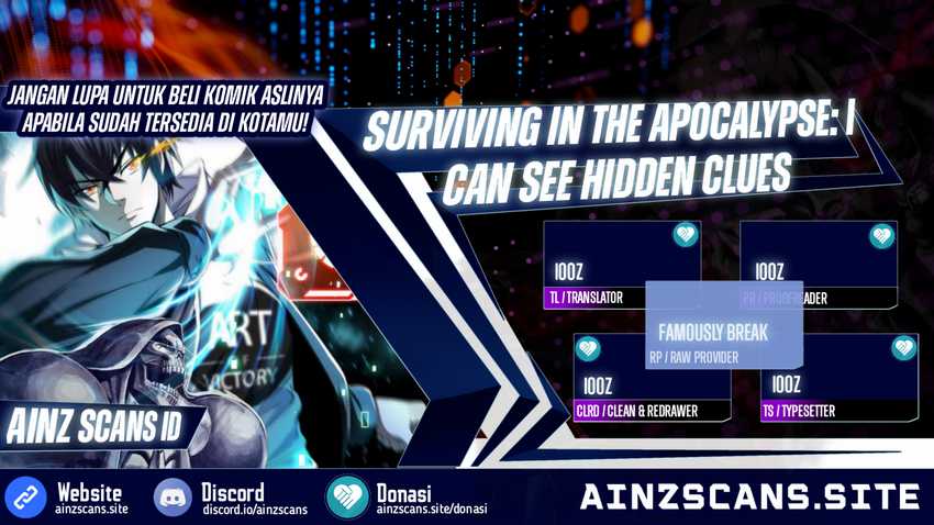 Surviving in the Apocalypse: I Can See Hidden Clues Chapter 08