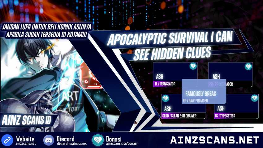 Surviving in the Apocalypse: I Can See Hidden Clues Chapter 17