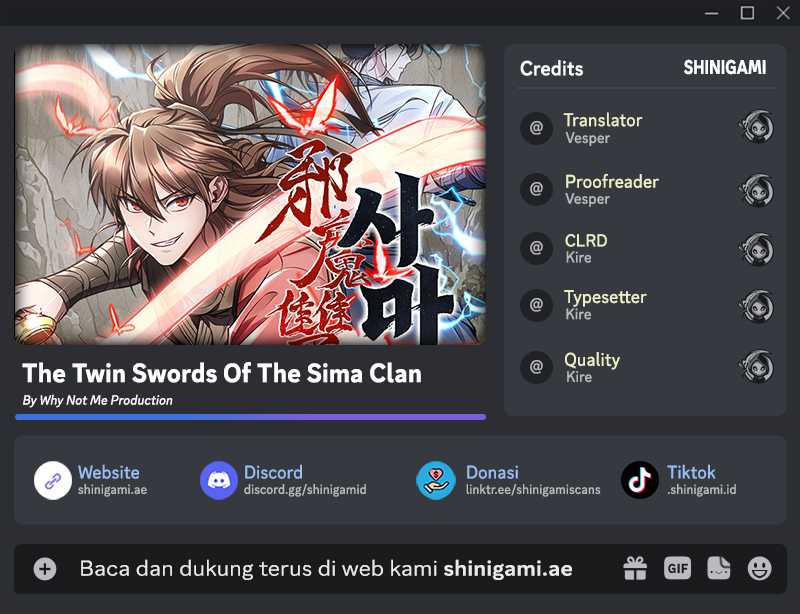 The Twin Swords Of The Sima Chapter 01