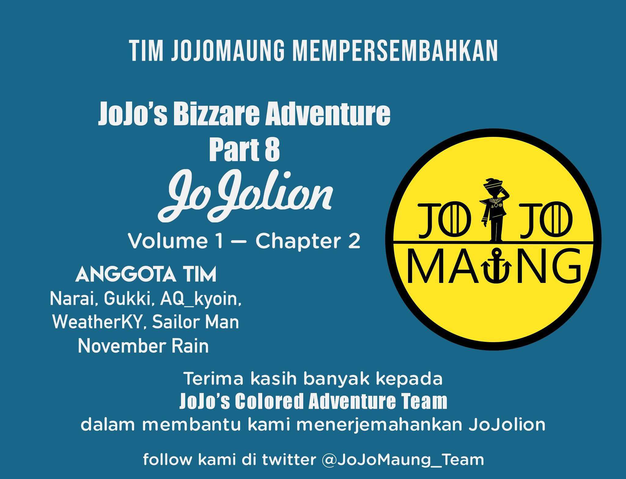 Jojo no Kimyou na Bouken – Jojorion (Official Colored) Chapter 2